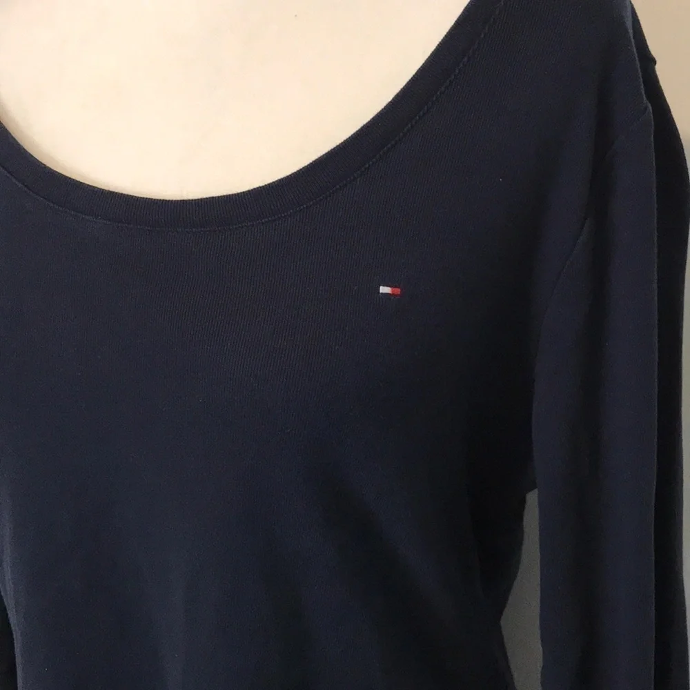 Tommy Hilfiger Navy Blue Long Sleeve Sweater